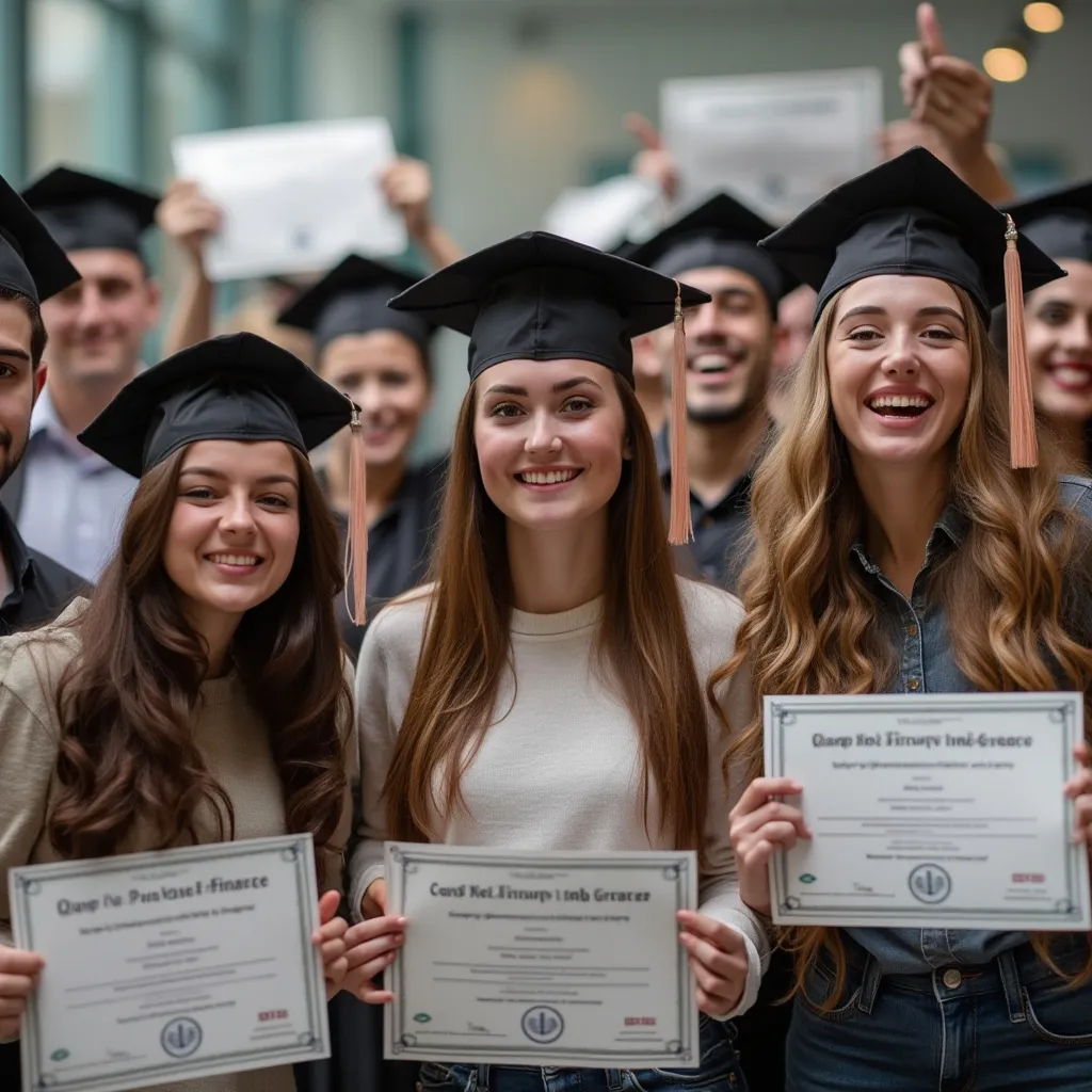 Graduación de un curso de finanzas personales
