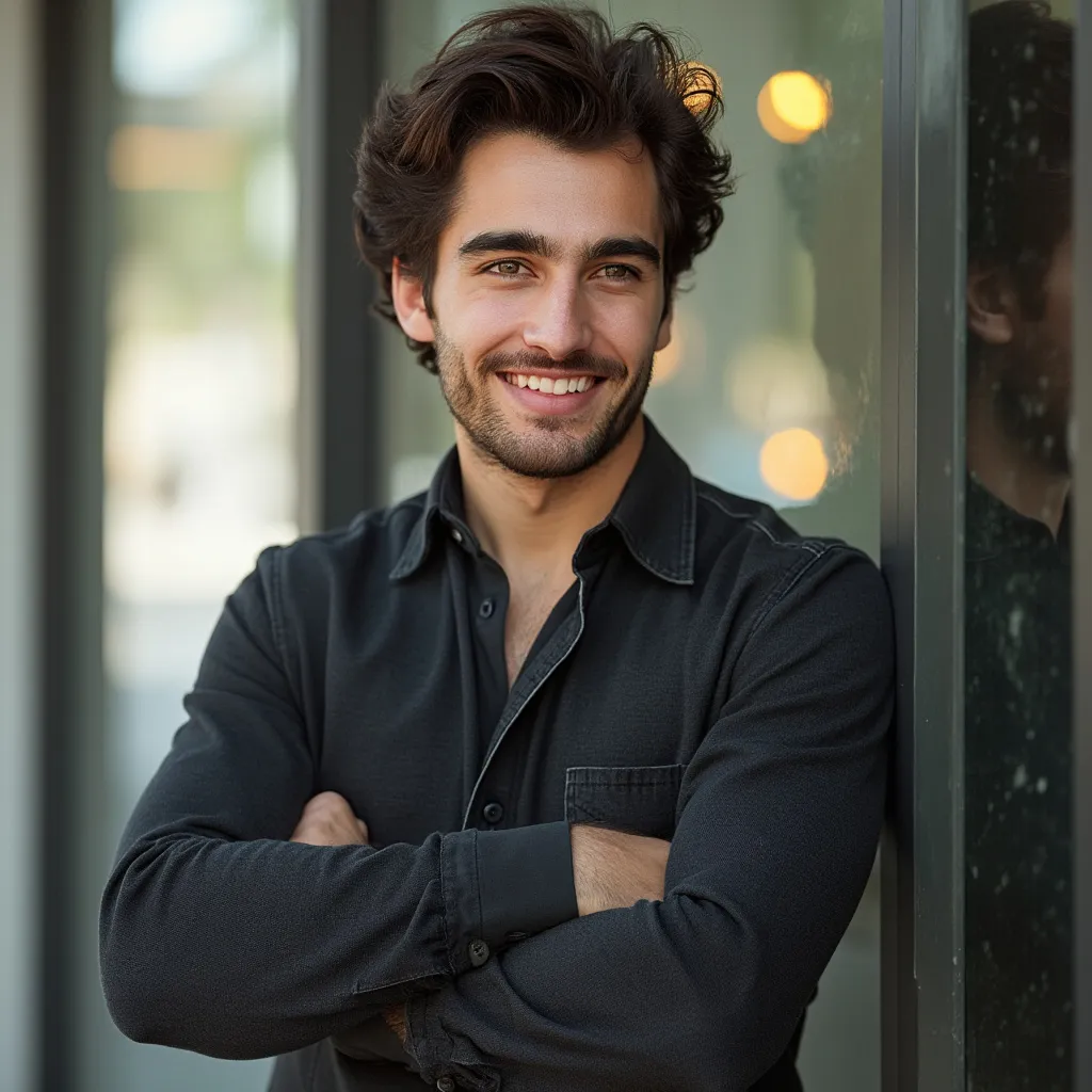 Retrato de Juan Pérez, emprendedor cliente.